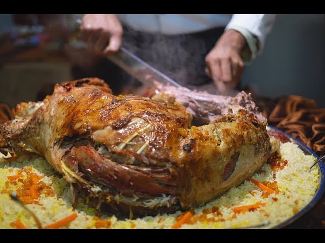 Whole Goat served with Rice